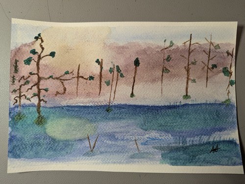 Season 24x16cm watercolour - in,